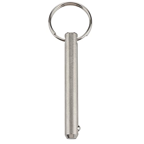 4 Pcs Long Quick Release Pin, Diameter 3/8"(9.5mm), Usable Length 2.4"(61mm), Overall Length 3"(76mm), Full 316 Stainless Steel, Bimini Top Pin, Marine Hardware