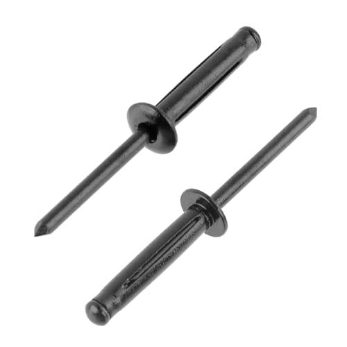 100 Pcs Aluminum Blind Pro Rivets 3/16x1 Inch, Black