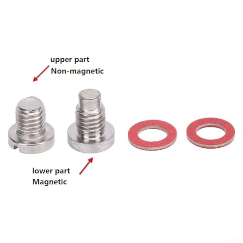 Marine Lower Unit Drain-Plug Screw & Gasket Kit Fit For Yama-ha Outboard 5HP 6HP 8HP 9.9HP 15HP 90HP 115-300HP,Straight Screw-Plug Set,Replaces OEM# 90340-08M04-00/90340-08002-00/90340-08014-00