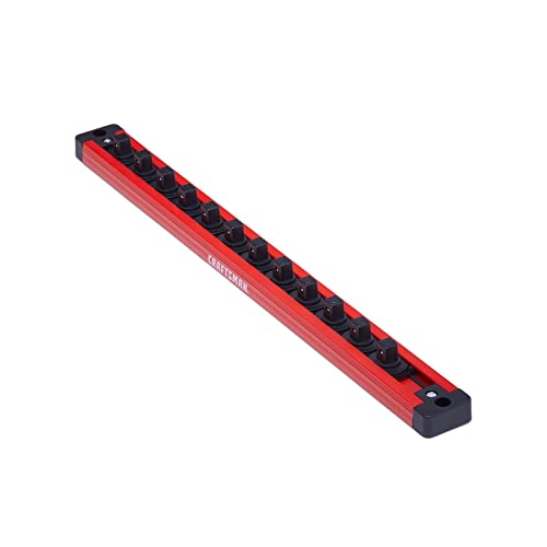 CRAFTSMAN Locking Magnetic Socket Rail Holder, Tool Tray Storage Organizer, 3/8 Inch Drive (CMMT99410) 3/8 in 3/8-Inch Drive Holder