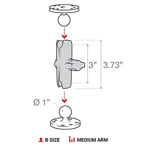 RAM MOUNTS X-Grip Phone Mount with Flex Adhesive Base RAP-B-378-UN7U