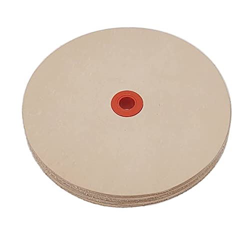Leather Honing Wheel Fits 6 in. Bench Grinders and Polishers