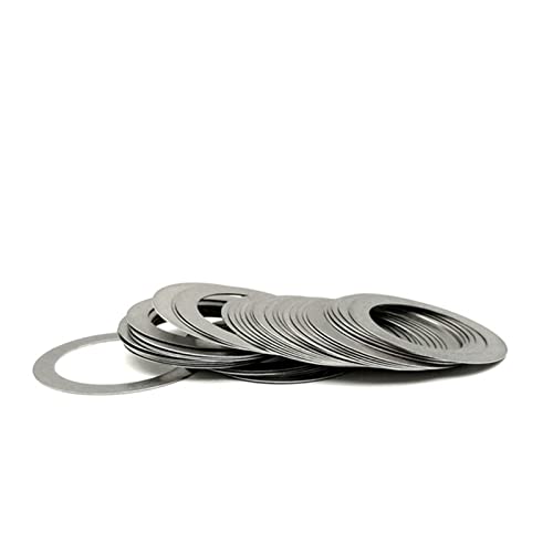 KALESYUJIN-(M6-M70)*0.07 DIN988 Metal Shim Washers Stainless Steel Ultrathin Gasket Thin Flat Washer (11.8 * 20 * 0.07-50PCS) 11.8*20*0.07-50PCS