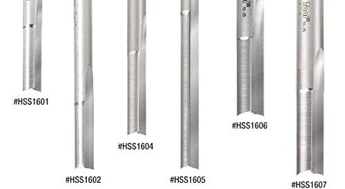 Amana Tool - HSS1605 HSS Double Straight 'O' Flute Plastic Cutting 1/4 Dia x 2 x 1/4" 1/4 Dia x 2 x 1/4"