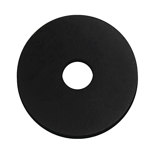 JAPCHET 200 Pcs Black Rubber Flat Washer, 1 Inch OD x 1/4 Inch ID x 1/8 Thick Rubber Flat Washer Assortment for Bolts Spacers