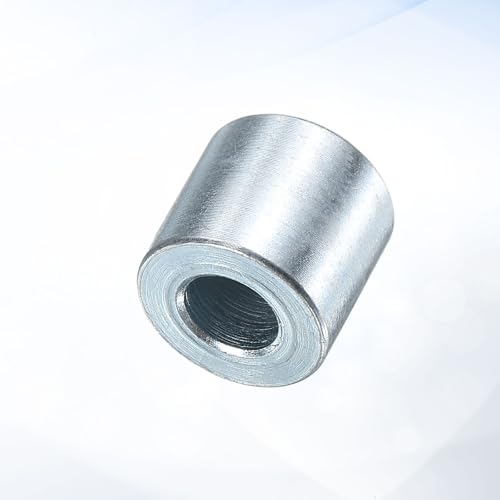 uxcell 25 Pcs Galvanized Steel Spacer 3/8" Bore x 3/4" OD x 5/8" Length, Unthreaded Standoff Bushing Plain Finish, Round Metal Spacer Fits M12 Screws Bolts 3/8"ID x 3/4"OD x 5/8"Length