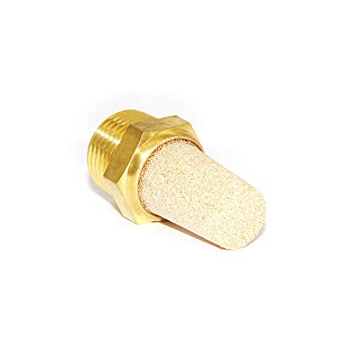 Joywayus Air Pneumatic Muffler Long Exhaust Muffler 3/4" NPT Male Brass Flow Control Silencer Air Fitting 3/4"NPT(1pcs)