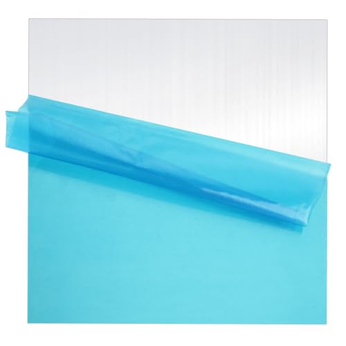 Aluminum Plate, 6061 Aluminum Sheet Metal, 11.8 x 11.8 x 1/4 Inch, 6 mm Thick Aluminum Plate with Double-Sided Protective Film for DIY Fabrication and Workshop Projects