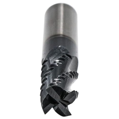 4 Flute M42 8% Cobalt HSS Roughing End Mill Set(2Pcs, 5/8"), AlTiN Coated 5/8 in 2