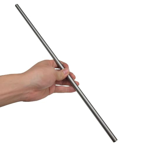 12" Length Titanium Rod 1/4" Dia(6mm),Titanium Alloy Round Rod GR5 Metal for Model Plane Cars Ship DIY Craft Metal Working (2 Pcs) Dia 1/4" 2