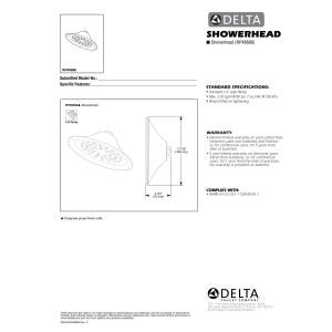 DELTA FAUCET RP48686SS Single-Setting Showerhead, Stainless