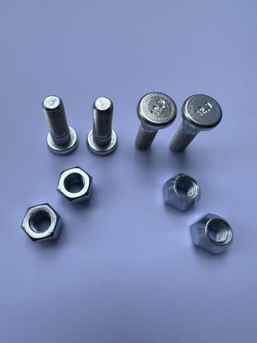 85-1024 Wheel Hub Bolt Studs # 90114-10013 & Lug Nuts Replacement for 2004-2013 Yamaha Rhino 450 660 700 UTVs Rear