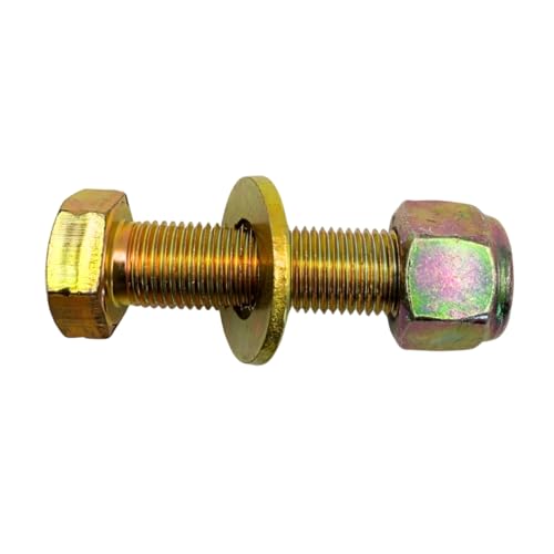 1/2"-20 x 1-3/4" Grade 8 Bolts (4-Pack) – Heavy-Duty Hex Bolts with Flat Washers & Nylon Lock Nuts – High-Strength SAE J429 Anti-Vibration 1.75" UNF Fine Thread