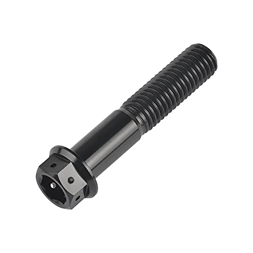 Titanium Flange Hex Head Bolt M8 (M8x50mm, Black) M8x50mm