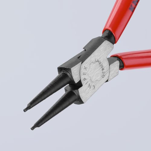 KNIPEX Tools - Circlip Pliers, Internal, Straight, 3/4"-2 23/64" Bore Dia. (4411J2), 7.25 Red 7.25-Inch Classic