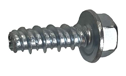 Hip Together Lawnmower Screw 1/4"-15 x 3/4" High-Low Blunt-Point Unslotted Hex Washer-Head Screws (Pack of 12)