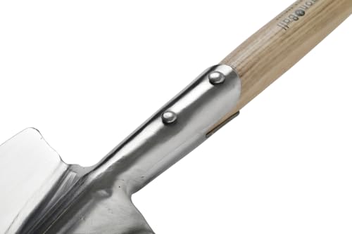 Burgon & Ball Stainless Steel Small Perennial Spade Shovel, Wood T-Grip Handle