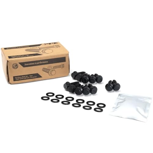 PPE Up Pipe Bolt Set 116121500 Compatible for 2001-2016 GM 6.6L Duramax LB7 LLY LBZ LMM and LML (12 PC)