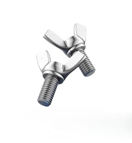 304 Stainless Steel Wing Butterfly Screws, Thumb Hand Screws for Electronic Equipment (1/4-20x1(10pcs),10) 1/4-20x1(10pcs) 10