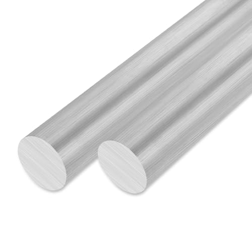  [AUSTRALIA] - 1PCS Aluminum Rod 1-1/2 inch Aluminum Round Bar Stock 6061 Solid Extruded Lathe Bar Stock Aluminums Round Rod 16 inch Round for Industrial, DIY Craft