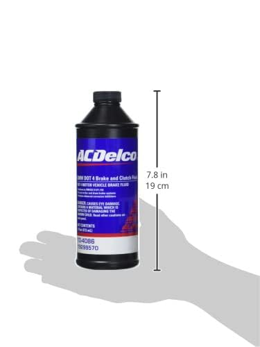ACDelco 798696 GM Original Equipment 10-4086 DOT 4 Hydraulic Brake and Clutch Fluid - 16 oz