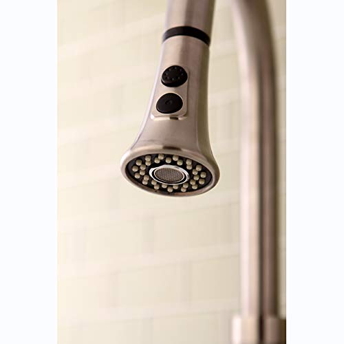 KINGSTON BRASS KDH8728 Made to Match Pull-Down Kitchen Faucet Sprayer, Brushed Nickel