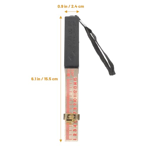 Uonlytech Taper Gauge Wedge Shaped Feeler Gauge 6.10 inch Flatness Measuring Tool for Welding Thickness Gap Width Engineering Inspection Home DIY