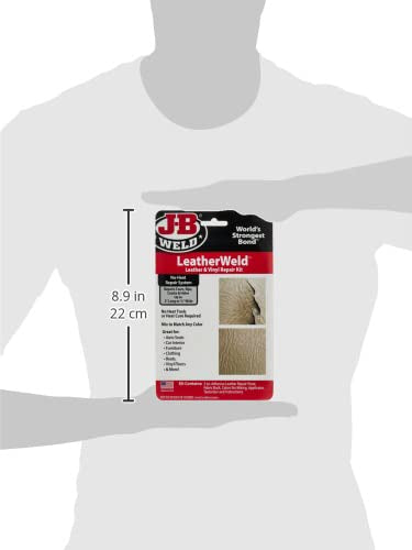 J-B Weld 2130 Vinyl and Leather Repair Kit, 3 oz, Black