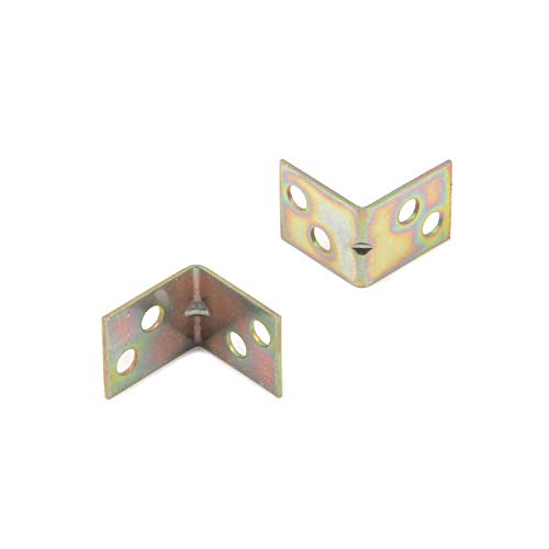 MY MIRONEY 50PCS Heavy Duty Corner Brace 0.63" x 0.75" x 0.75" 0.75" x 0.75"; Zinc Plating; 50PCS