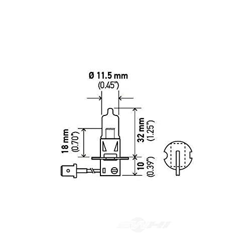 HELLA H3 Standard Halogen Bulb, 12 V, 55W Standard - 55W Single Box