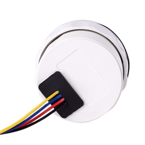MOTOR METER RACING W Pro Series 52mm 2-1/16" Fuel Level Gauge 73-10 Ohms Black Dial White LED Warning Function Waterproof for Car Truck Marine Boat Yacht