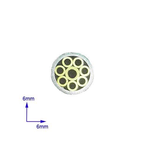 6mm Diameter Knife Mosaic Pins,Knives Brass Stainless Steel Handle Pin 10 Centimeters