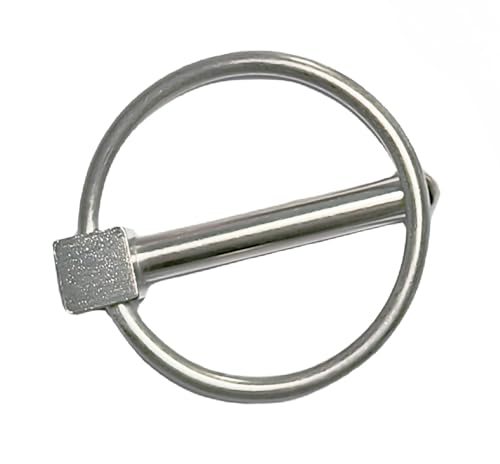 4Pcs/6Pcs Stainless Steel 316 (1/5"), (1/4") Lynch Pins Linch Pins O-Pins, Marine Connectors(Φ1/5" x 1-11/16")（4Pcs） Φ1/5" x 1-11/16"