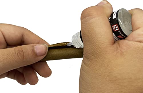 Caligars GlueGar Natural Rolling Glue for Woods, Papers, and Cigar Wraps - Flavored Adhesive Cigar Glue and Sealer, Easy to Use Plant Based Glue Sticks- 10 ML Squeeze Bottle (8 Pack Warped Watermelon) Og Flavorless 1 Pack