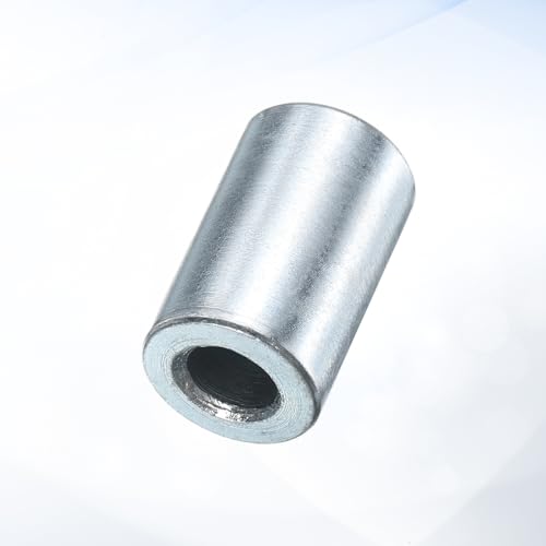 uxcell 10 Pcs Galvanized Steel Spacer 5/16" Bore x 5/8" OD x 1" Length, Unthreaded Standoff Bushing Plain Finish, Round Metal Spacer Fits M12 Screws Bolts 5/16"ID x 5/8"OD x 1"Length