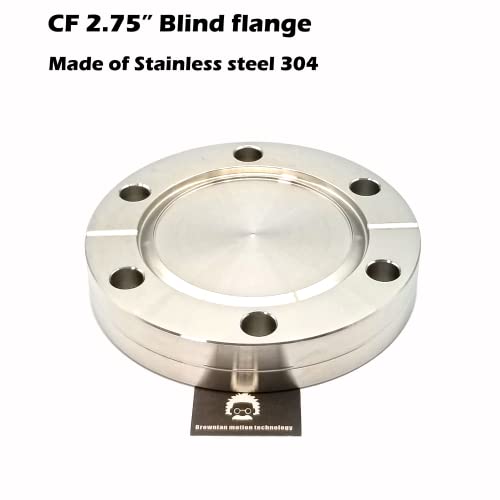 Conflat flange CF 2.75" blind flange blank flange, non-rotatable, thru holes (Pack of 1PC) CF 2.75"
