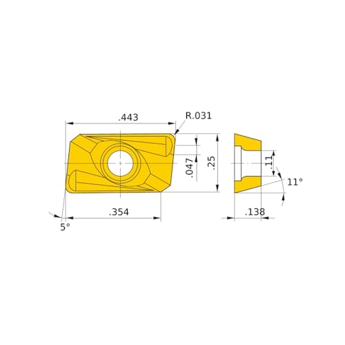 APMT Milling Insert APMT1604PDER-H2 Carbide Insers, PVD Coating