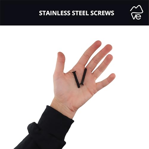 VanEssential Venture L-Track Machine Screws 304 Stainless Steel Torx Drive M6-1.0 x 40mm Black - 50pcs Black 50 PCS
