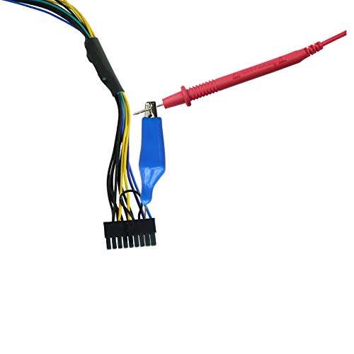 24 in 1 Heavy Duty Electrical Back Probe Kit | 4 PCS Extended Back Probe Wires | 20 PCS Alligator Clip to Back Probe Needle
