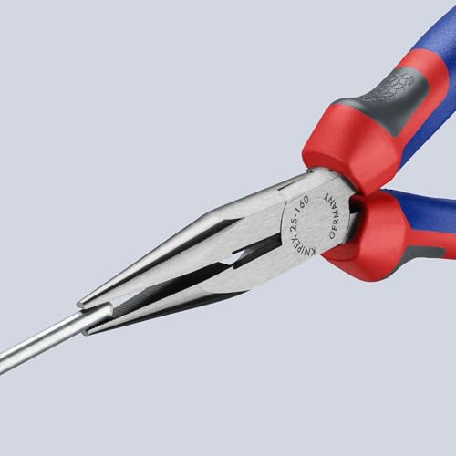 KNIPEX - Long Nose Pliers w/Cutter, Multi-Component (25 02 160),6-1/4 inches Classic 6-1/4 inches Multicolor