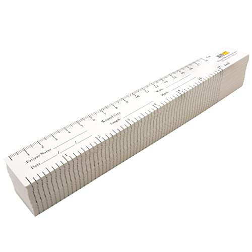 Pack of 100pcs 7'' 18cm Disposable Paper Wound Tape Measure