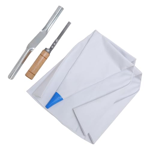 3Pcs Tile Grout Masonry Mortar Bag, Tile Repair Bag Brick Jointer Tuck Pointer PVC Stainless Steel Tips Reusable, Grout Sealer Tool for Grouting Stone Bricks Mortar