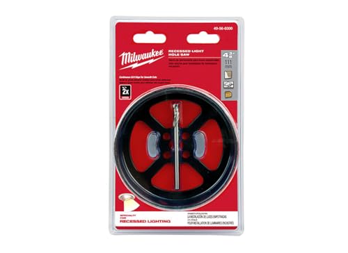 MILWAUKEE'S Rl Hole Saw, Carbide Grit, Black, 4-3/8 in (49-56-0300)