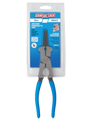 Channellock 360 Pliers, 9", Polished Professional Welder's Pliers