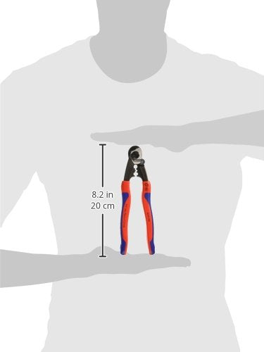 KNIPEX Tools - Wire Rope Cutters, Multi-Component (9562190), 7 1/4-Inch, Comfort Grip