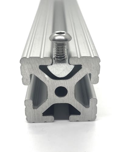 Generic Roll-in | T-Nut w/Spring Ball | Self-Aligning | 1/4-20 Tap | 15 Series Aluminum Extrusion (48 PCS) Compatible 13037, Silver, 1436-48