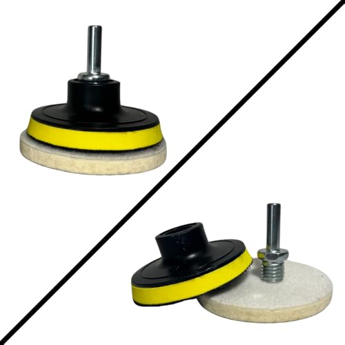 Pro Glass Polishing Kit, Oxido de Cerio, TREO 99.9%, High Grade Cerium Oxide Powder 3.52 oz, Wool Felt Disc + Drill Adapter, Glass Scratch Remover
