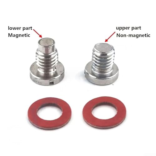 Marine Lower Unit Drain-Plug Screw & Gasket Kit Fit For Yama-ha Outboard 5HP 6HP 8HP 9.9HP 15HP 90HP 115-300HP,Straight Screw-Plug Set,Replaces OEM# 90340-08M04-00/90340-08002-00/90340-08014-00