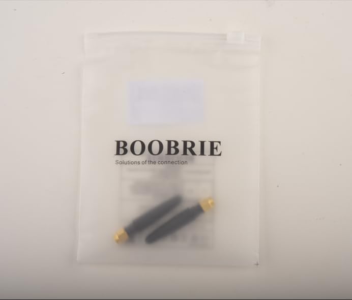 BOOBRIE 2-Pack 2.4GHz Mini WiFi Antenna 2dBi FPV Antenna Omni Directional SMA Male Omni-Directional Small PC WiFi Bluetooth Antenna Aerial Signal Booster Adapter Network Receive for Wireless Router