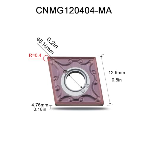 CNMG431CNMG120404 External Carbide Turning Inserts for Steel Semi-Finishing CNMG431 VP
